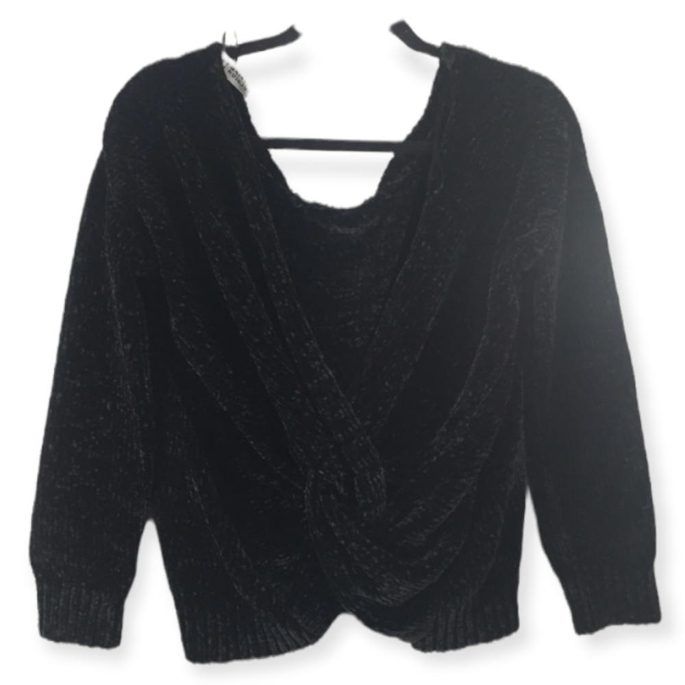 DESIGN LAB Lord & Taylor Chunky Off the Shoulder Crossbody Sweater